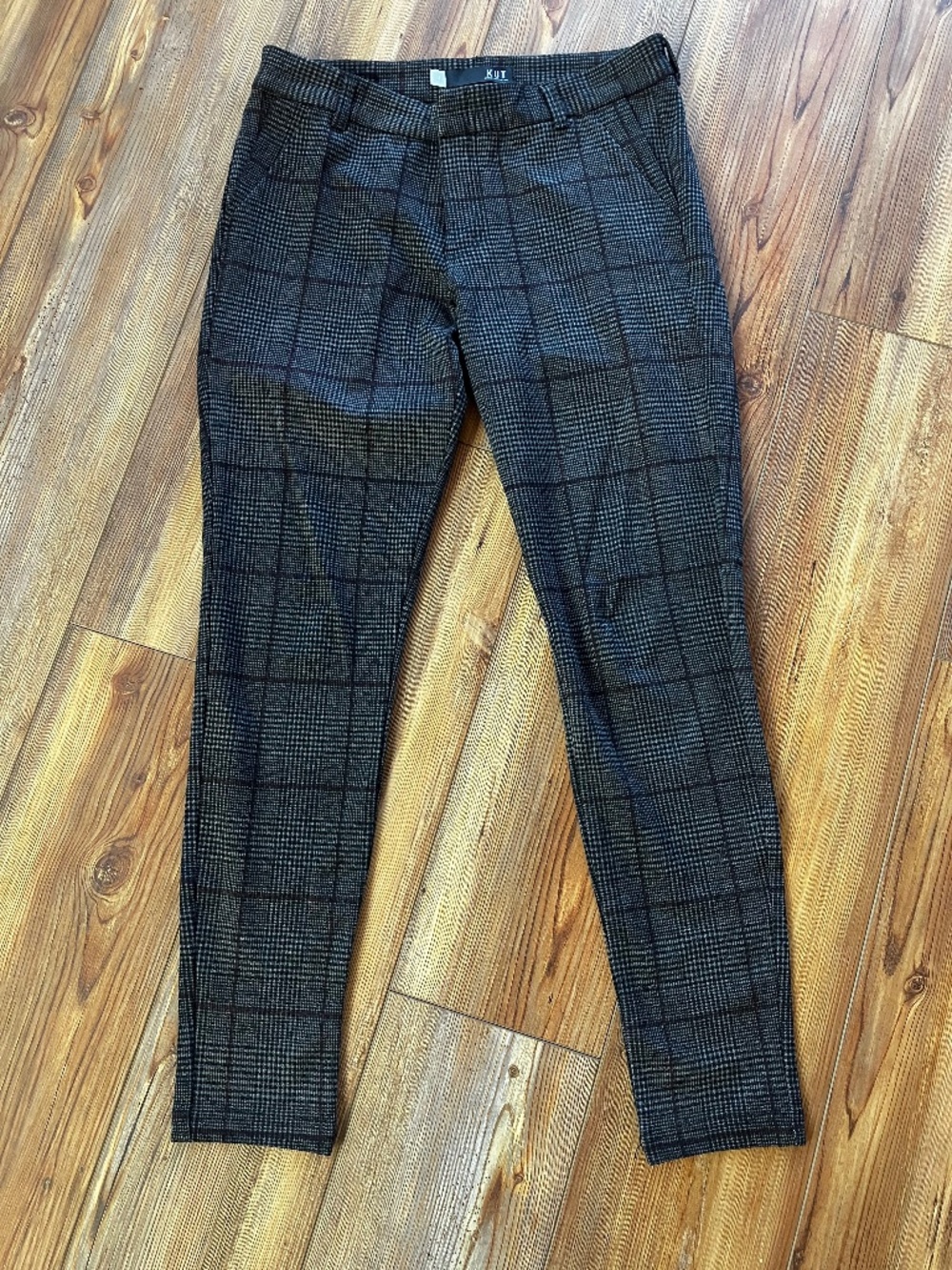 KUT From The Kloth Skinny Trouser Chino Pants Womens Size 8 Stretch Faux Pockets